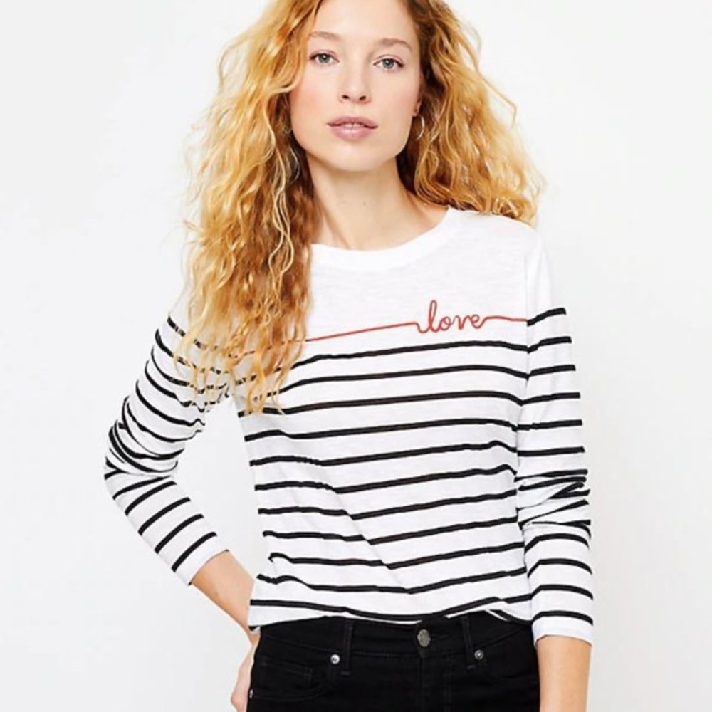 Nwt Ann Taylor loft love tee size petite small